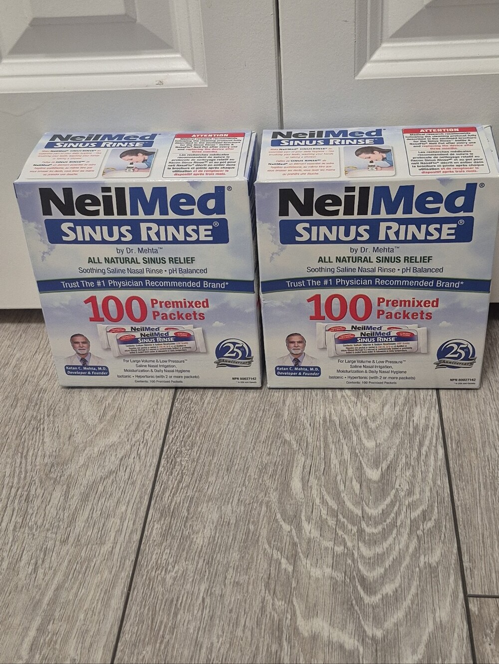 NeilMed Sinus Rinse All Natural Sinus Relief 200 Premixed Refill Packets 2028/04